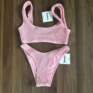 Honey Swim Pink Textured Bikini Set